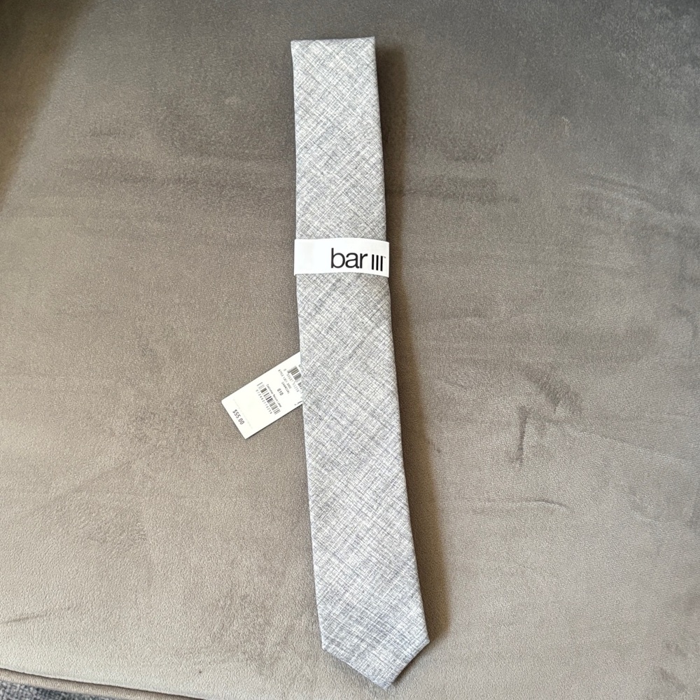 Bar III Light Gray Men's Tie NWT